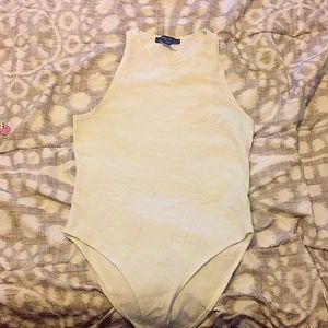 Plain White Tank Top Bodysuit